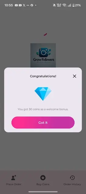 Screenshot of Grow Followers Download